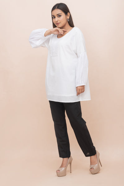 Ivory breeze ROJM 2303119 lace top