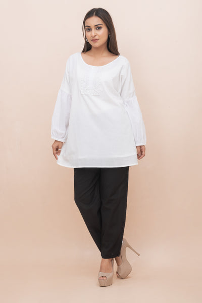 Ivory breeze ROJM 2303119 lace top
